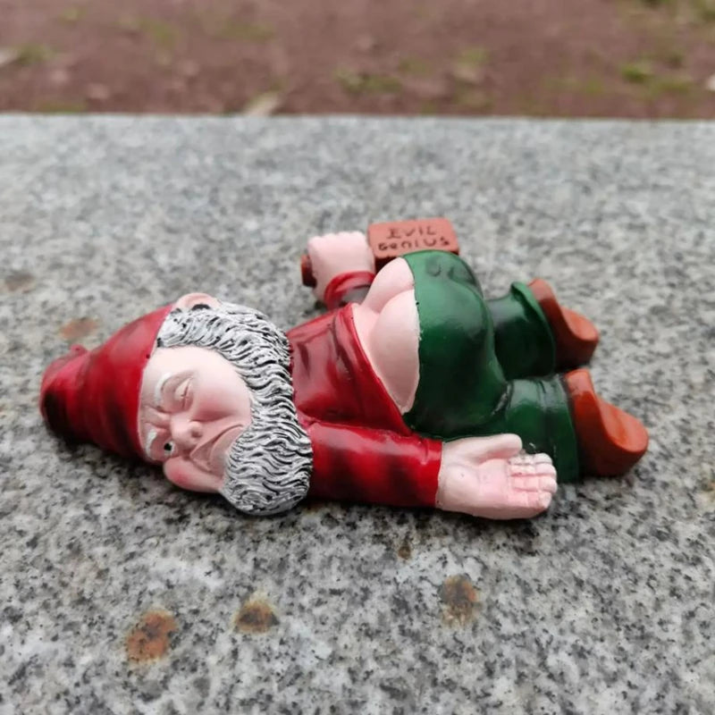 12cm Drunken Gnomes Funny Resin Statue for Home Decor Whimsical Indoor Outdoor Ornament Interesting Garden Christmas Santa Claus