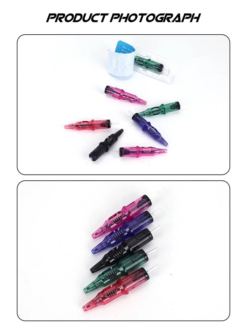 10/5pcs Ballpoint Cartridge Tattoo Needles Tattoo Practice Needle for Beginner Designer Drawing Practice for Tattoo Pen Machine