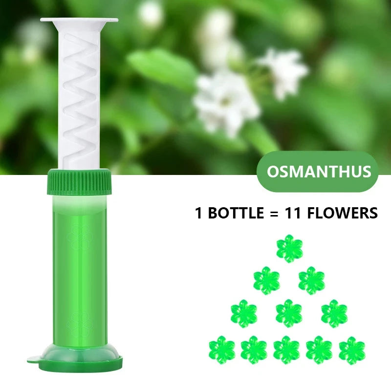1/2Pcs Flower Toilet Cleaner Gel Syringe Aromatic Drain Toilet Cleaning Detergent Air Freshener Remove Odors Home Bathroom Tools