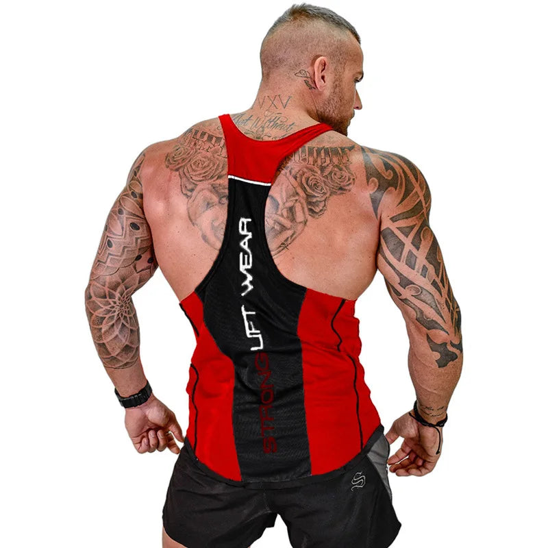 Nieuwe Mens Bodybuilding Tank Top Sportscholen Fitness Mouwloos Shirt 2018 Nieuwe Mannelijke Katoenen Kleding Mode Singlet Vest