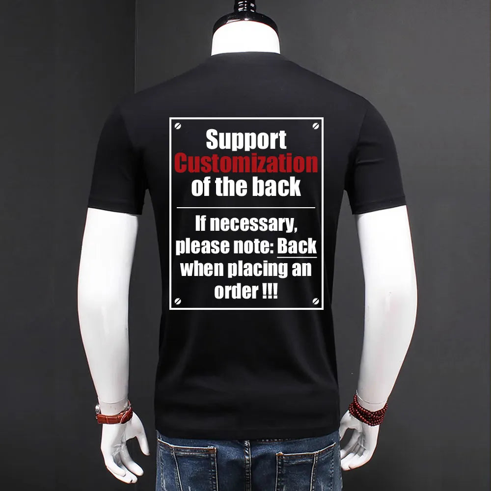 British Style Mens Summer Skull T Shirts Blingbling T-Shirt Homme Fashion Streetwear Rhinestones Print Man Tees Camisetas Hombre