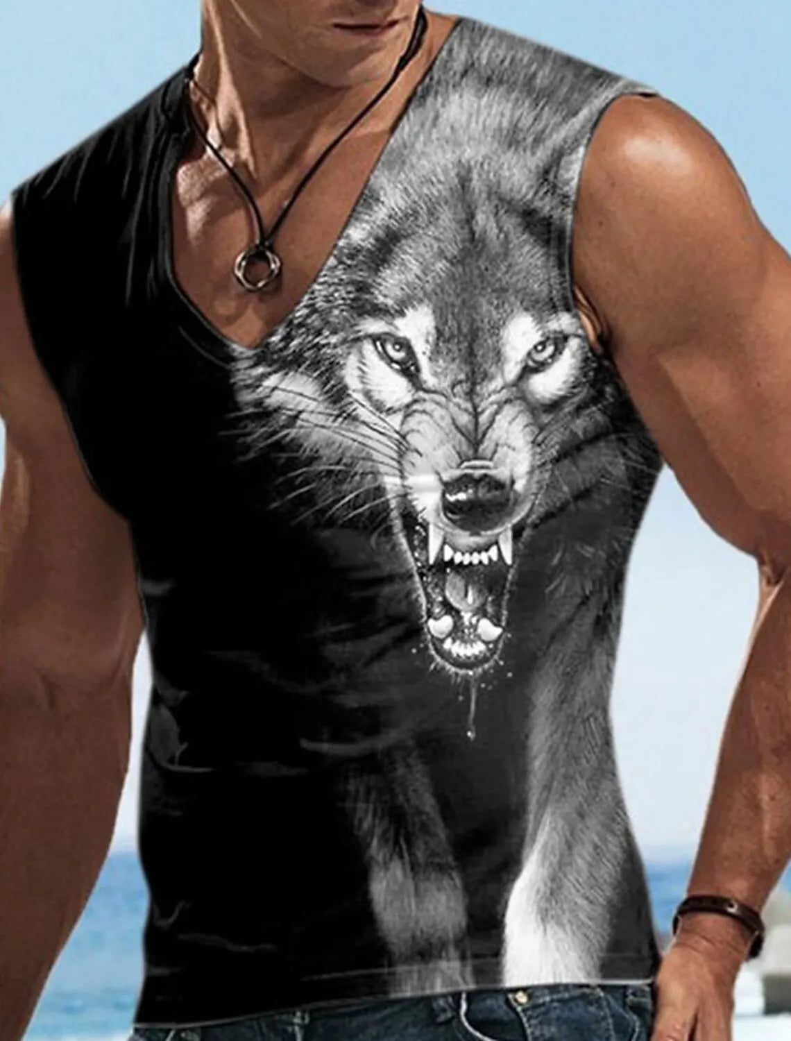 Men's V-Neck Vest Sleeveless T-Shirt Sports Gym Four Seasons Fitness Vest Men's Fitness Sweatshirt Summer Men's Undershirt