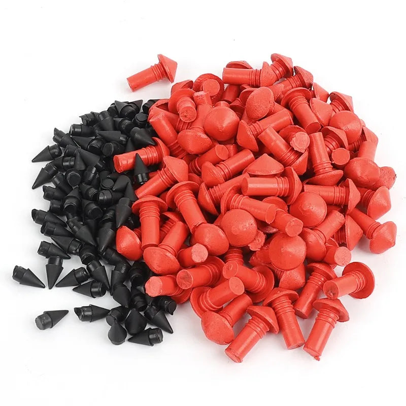 180pcs Car Rubber Nails Mushroom Plug Tyre Repair Nail Plug Puncture Repair Seals Auto Motorcycle Bike Wheel Tire Repair Tools