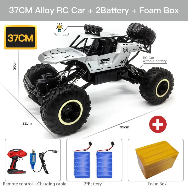 ZWN 1:12 / 1:16 4WD Remote Control Car With Led Lights 2.4G Radio RC Cars Off-Road 4x4 Control Trucks Toys Gifts for Children