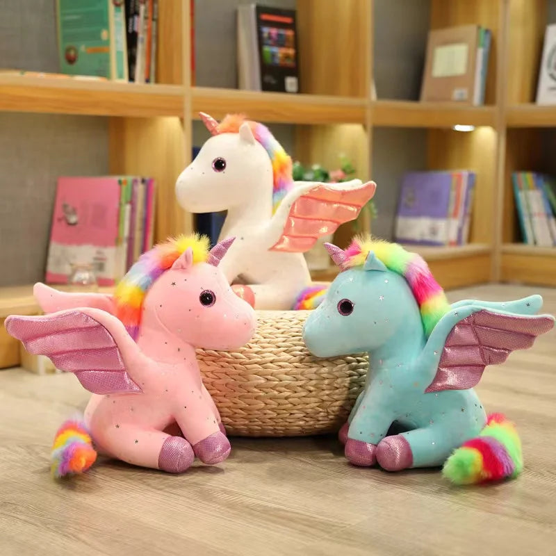 14/22/30cm Cute Angel Unicorn Plush Toy Pillow Soft Fill Home Decoration Girl's Birthday Holiday Gift