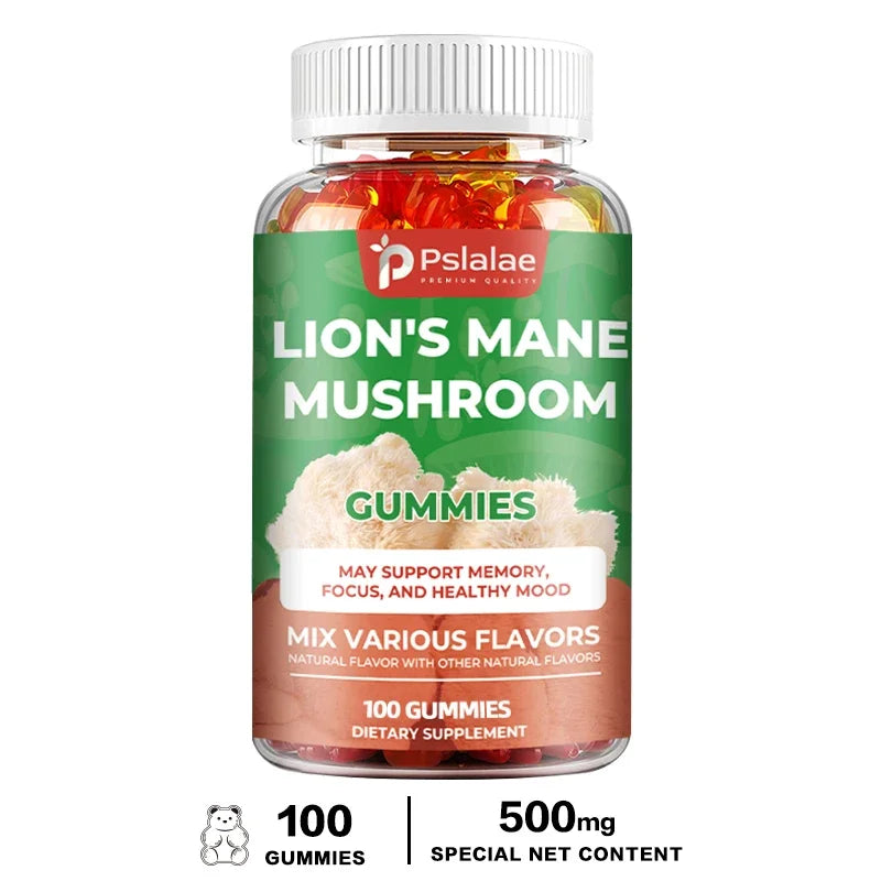 Brain Boosting Lion's Mane Mushroom Capsules - Improve Concentration and Memory, Support Healthy Mood