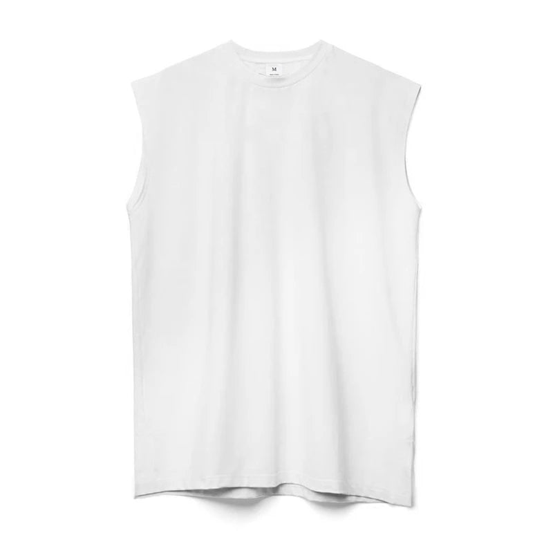 Men's Fitness Running Breathable Exercise Tank Top Sports Casual Sleeveless T-shirts Gym Clothing