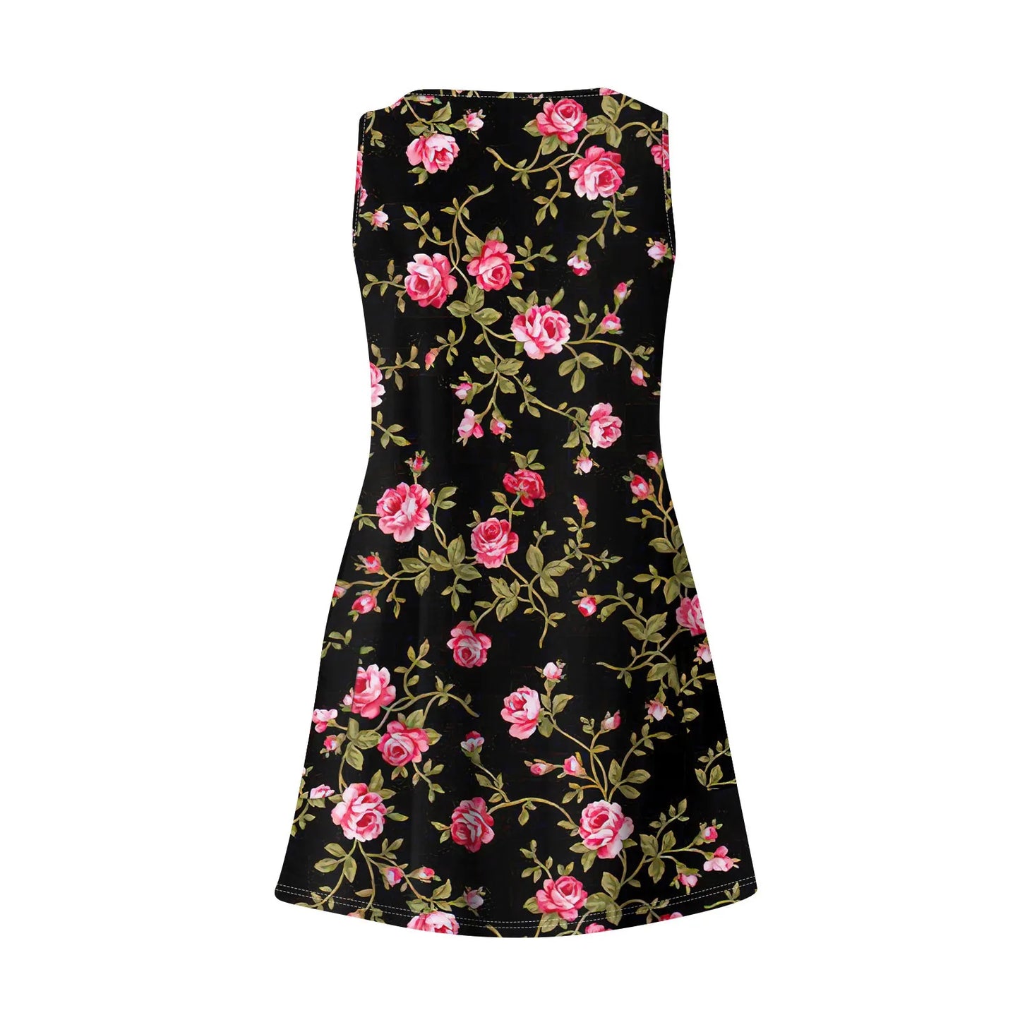 Women's Casual Print Summer Bohemian Beach Dress With Pockets V Neck Tank Dress Summer Dresses for Women 2024 Women's Dress