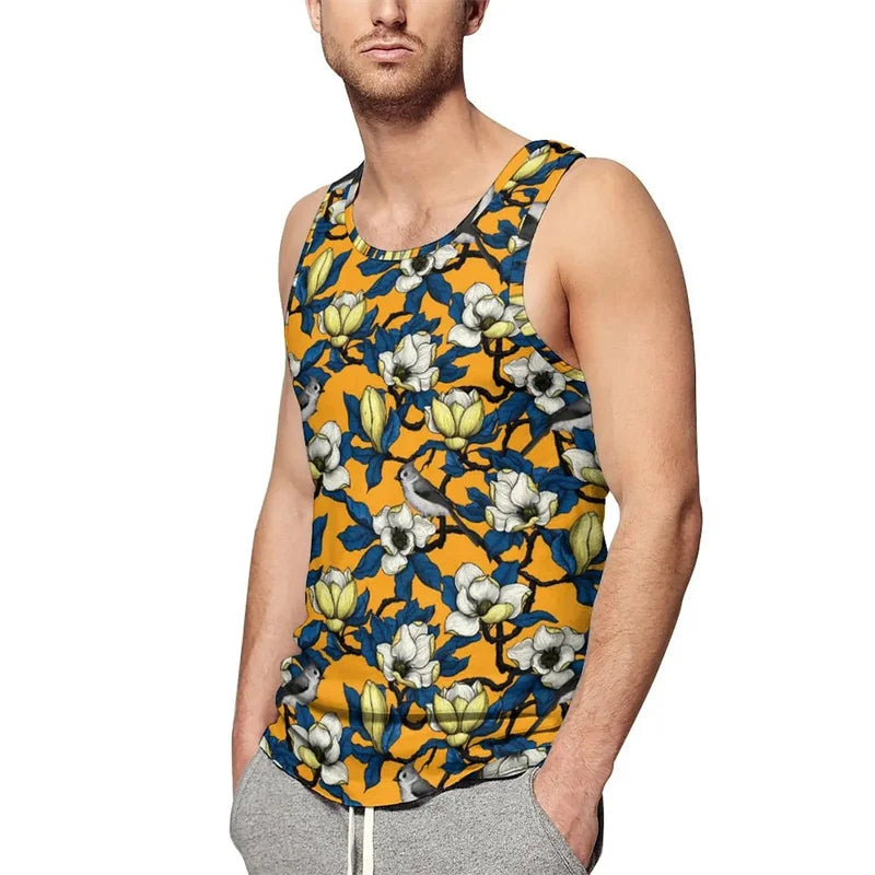 New Summer 3D Cute Animal Birds Printing Tank Top For Men Fashion Kid Streetwear Vest Hawaiian Harajuku Tank Tops Unisex Clothes