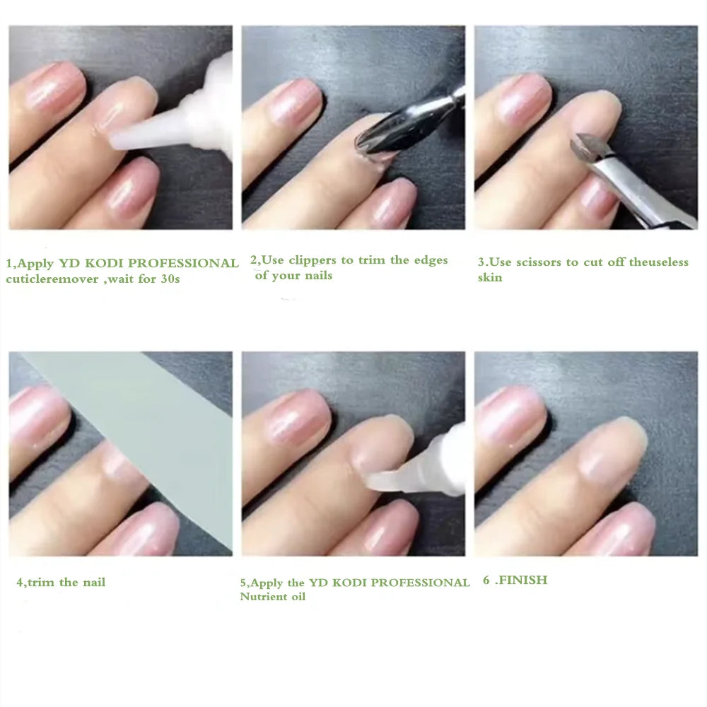 YD KODI PROFESSIONAL Nail Cuticle Remover Gel 30ml Manicure Gel Nail Art Tools for Exfoliant Soften Nails Dead Skin Eliminator