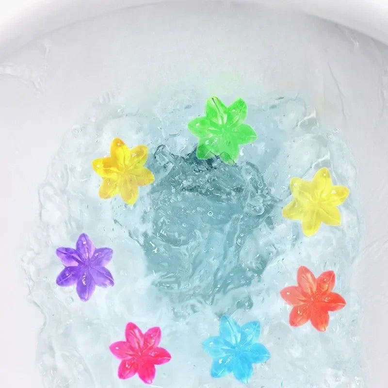 1Pc 14 Flowers Toilet Cleaner Gel Syringe Aromatic Drain Toilet Cleaning Detergent Air Freshener Remove Odors Home Bathroom Tool