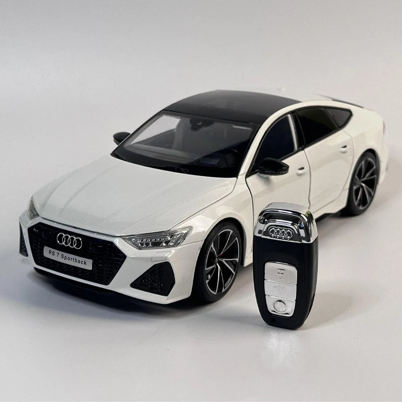 1:18 AUDI RS7 Sportback Four Door Coupe Remote Control Alloy Diecast Model Car Hobby Collecting Decorative Gifts Boyfriend Box