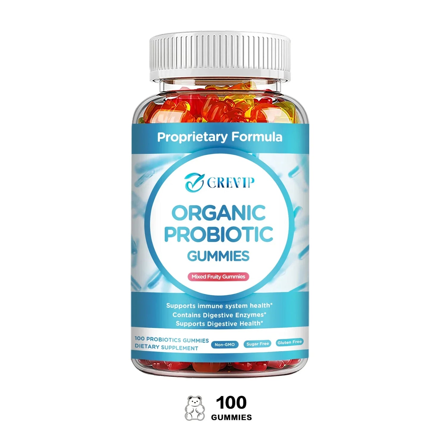Organic Probiotic Gummies - Maintain Digestive Balance and A Healthy Bacterial Environment