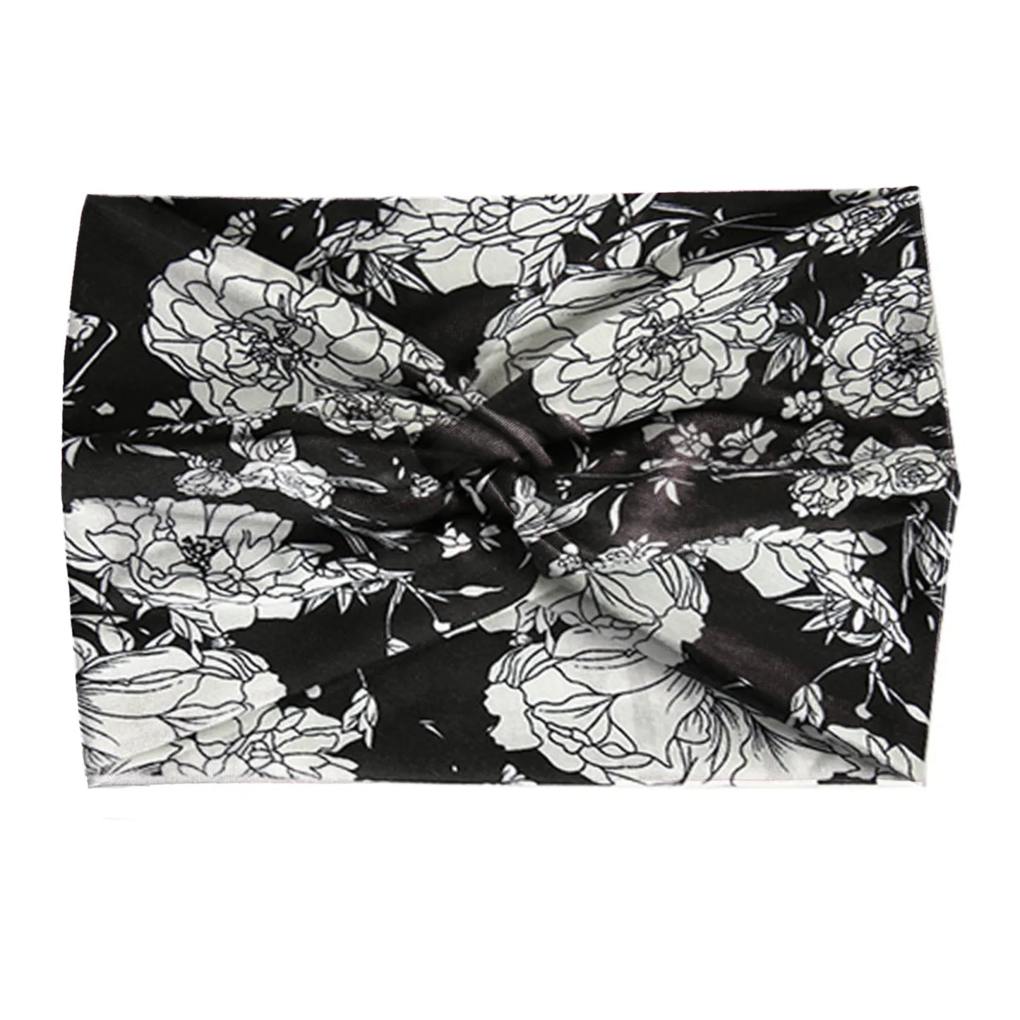 Widening 18CM stretch printed sports sweatband headband headscarf hairband hair tie band