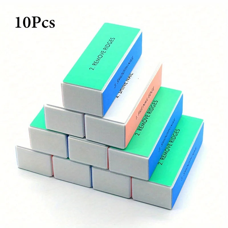 1/3/5Pcs/Set Nail Buffer Block 4 Way Colorful Buffing Block Shine Polisher Nail Buffing File Manicure Sanding