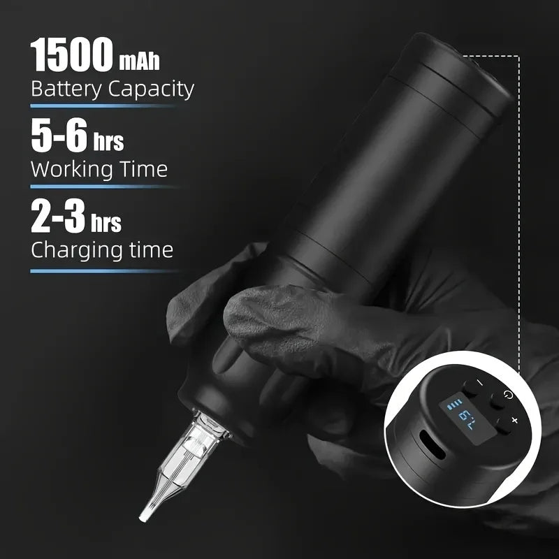 Wireless Tattoo Machine 1500mah Battery 6 Hours Battery Life Tattoo Pen Tattoo Machine permanent makeup machines tattoo supplies