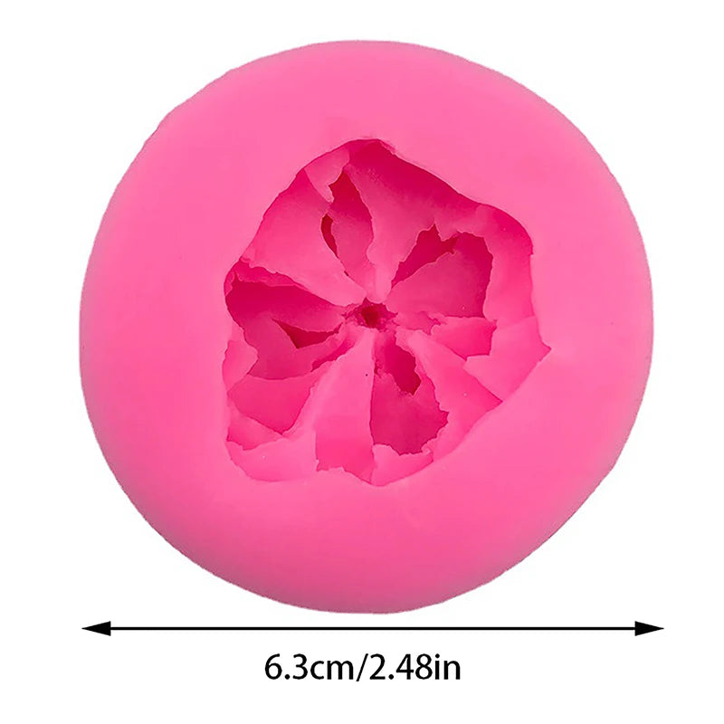 1Pc Beautiful Flower Mould DIY Plaster Resin Art Soft Silicone Fondant Chocolate Mold Soap Cake Decoration Baking Tool