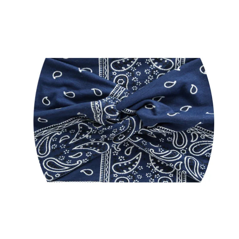 Widening 18CM stretch printed sports sweatband headband headscarf hairband hair tie band