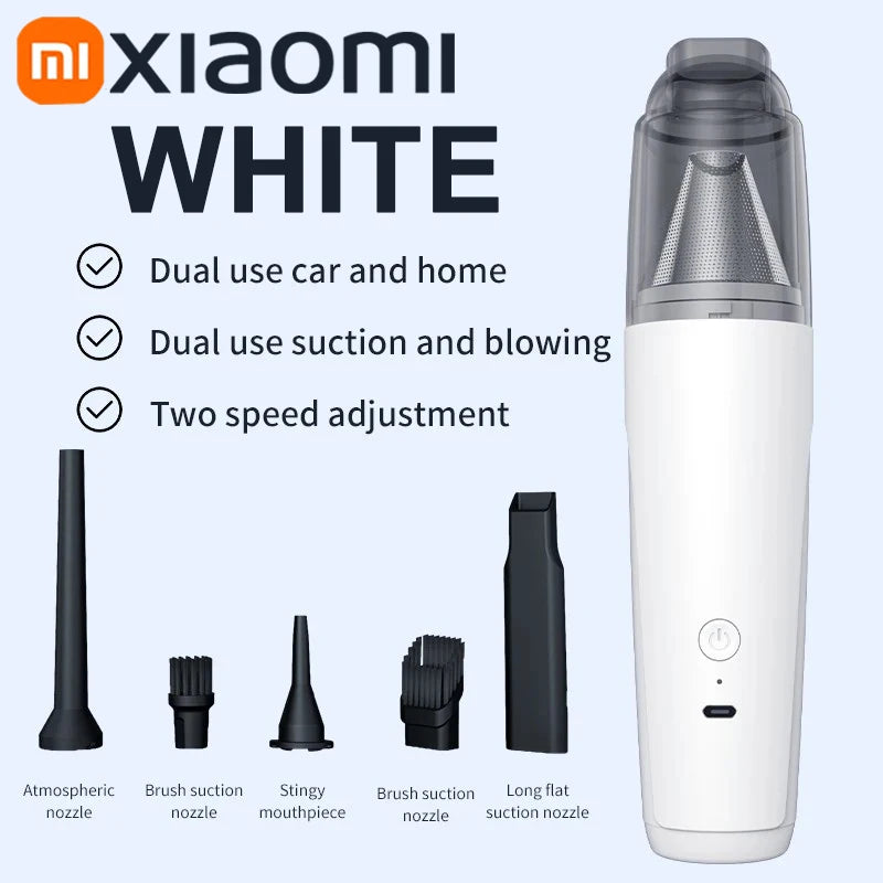 Xiaomi Car Vacuum Cleaner Metal Filter Charging High Power Wireless Portable High Suction Dust Mini Car-use Vacuum Cleaner New