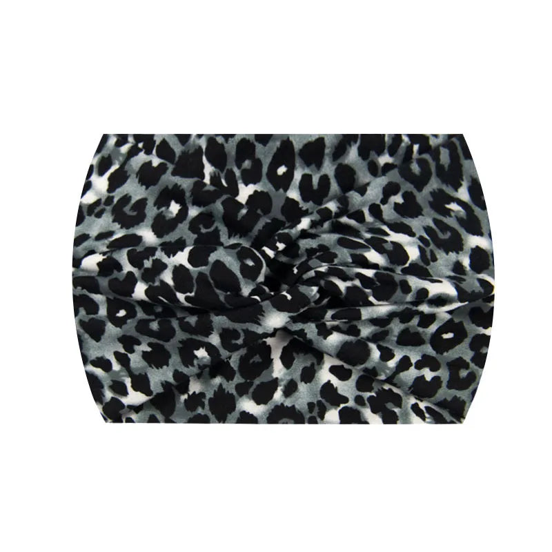 Widening 18CM stretch printed sports sweatband headband headscarf hairband hair tie band