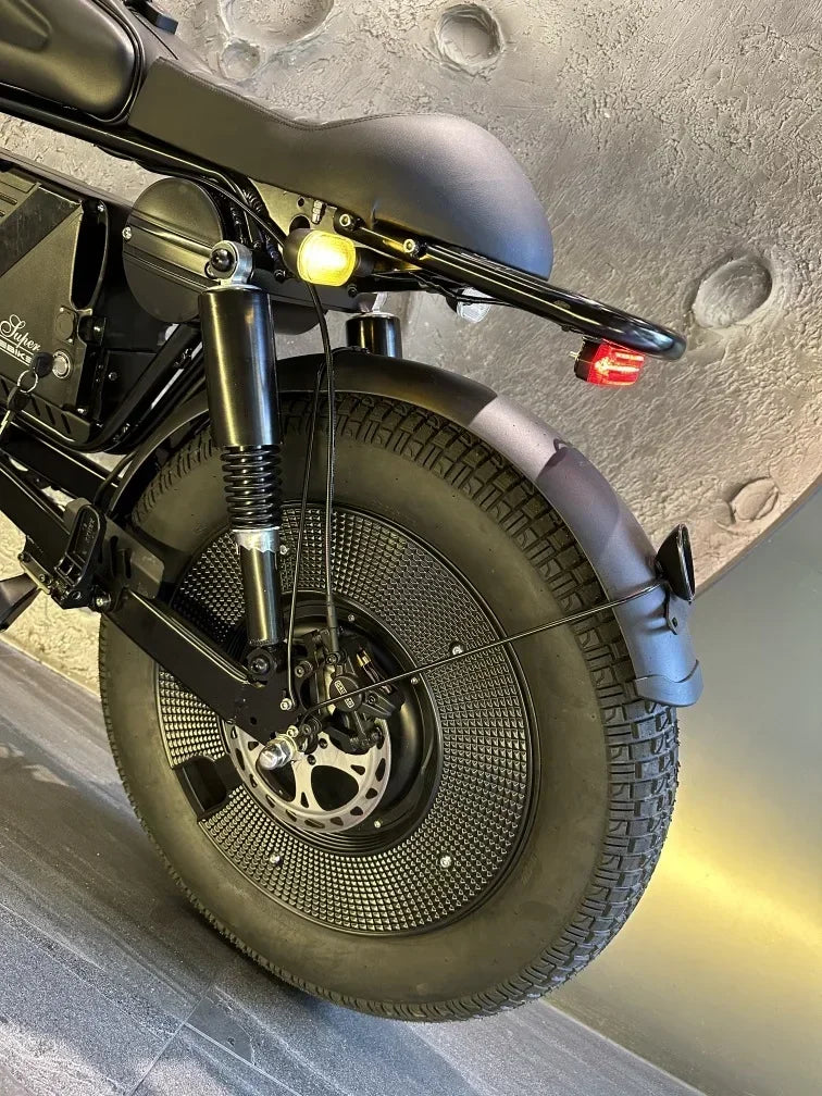 1500W 48V60AH Black Warrior Motorbikes 20inch Fat Tyre Electric Bike Adult Road Hydraulic brake E-bike Adult Road Electric Bike
