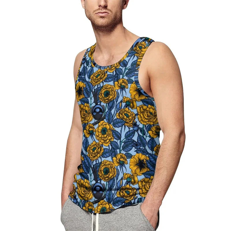 New Summer 3D Cute Animal Birds Printing Tank Top For Men Fashion Kid Streetwear Vest Hawaiian Harajuku Tank Tops Unisex Clothes