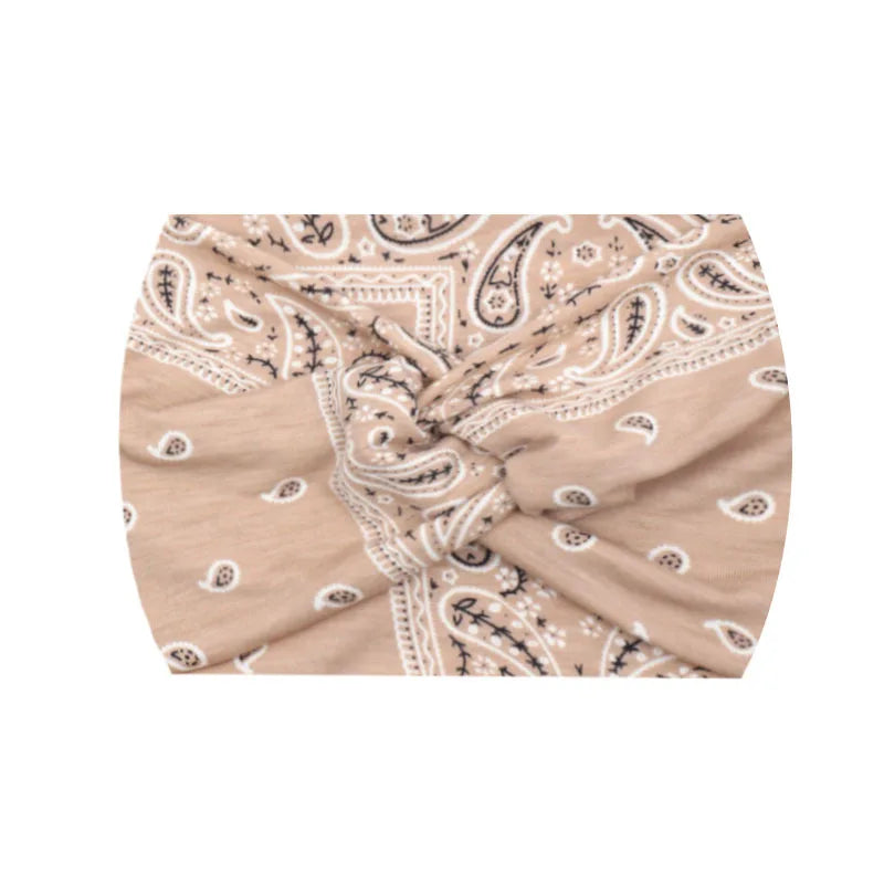 Widening 18CM stretch printed sports sweatband headband headscarf hairband hair tie band