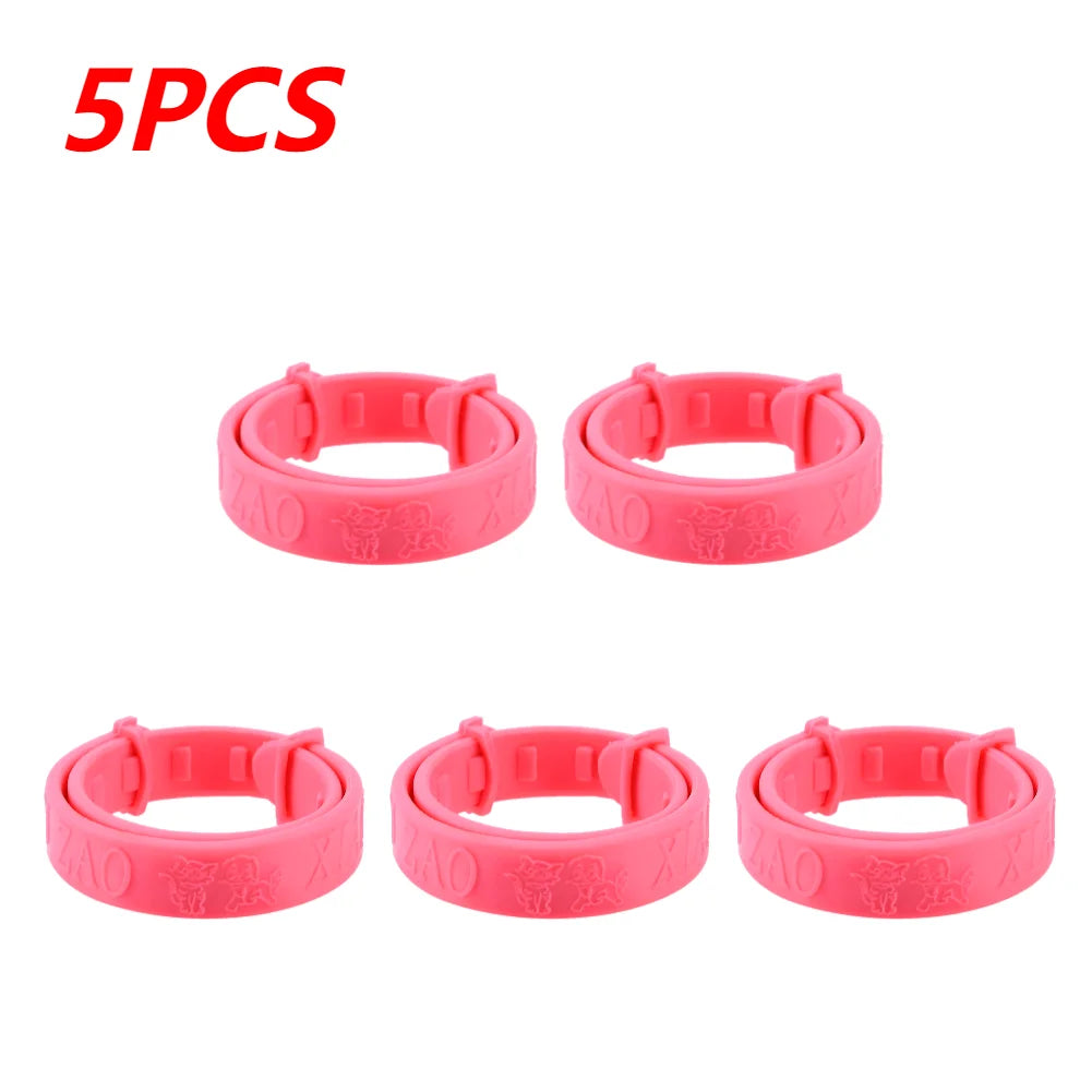 1/5/10PCS Pet Cat Collar Anti Mosquito Protection Cat Anti Flea Tick Mite Insect Repellent Dogs Cats Health Pet Supplies Lasts