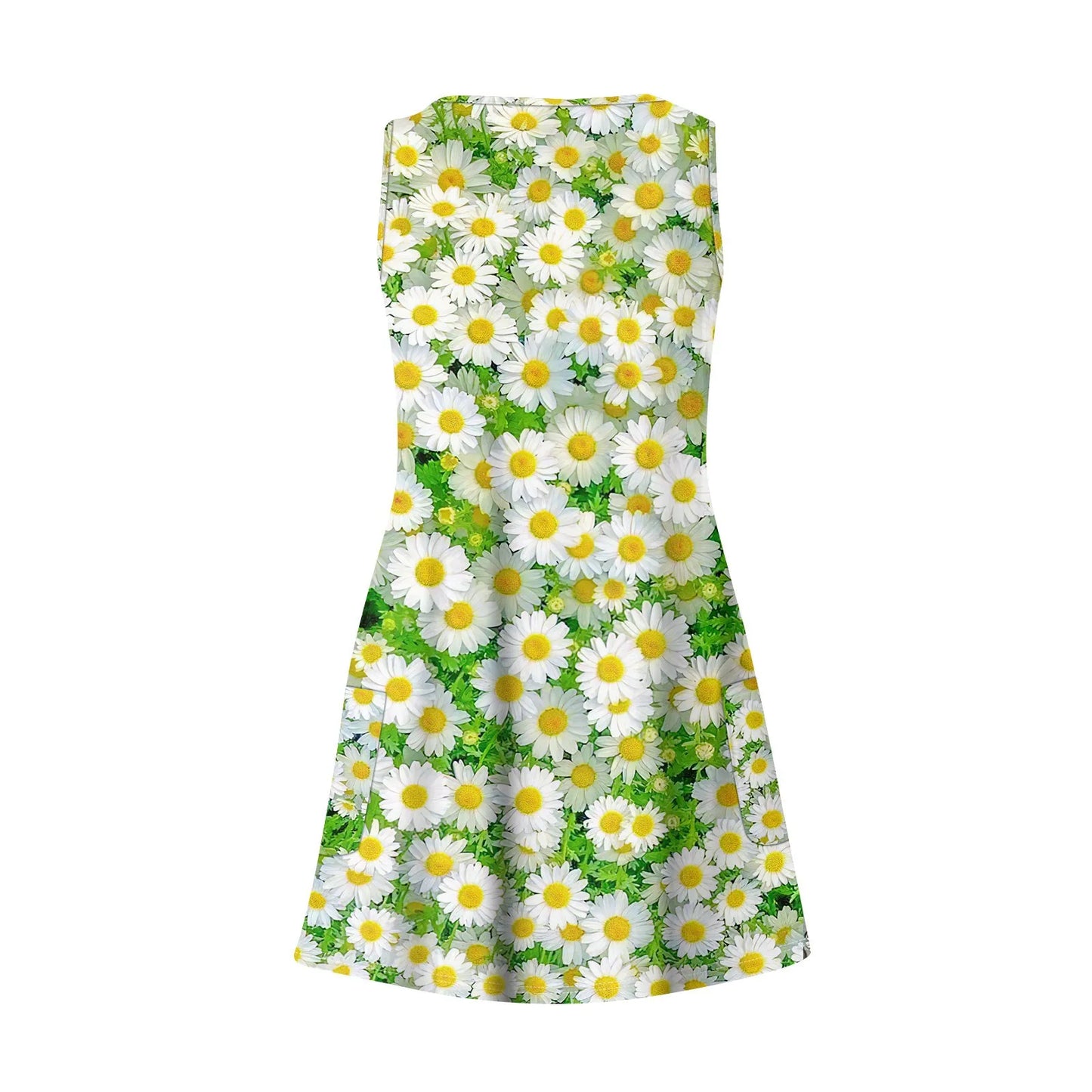 Women's Casual Print Summer Bohemian Beach Dress With Pockets V Neck Tank Dress Summer Dresses for Women 2024 Women's Dress