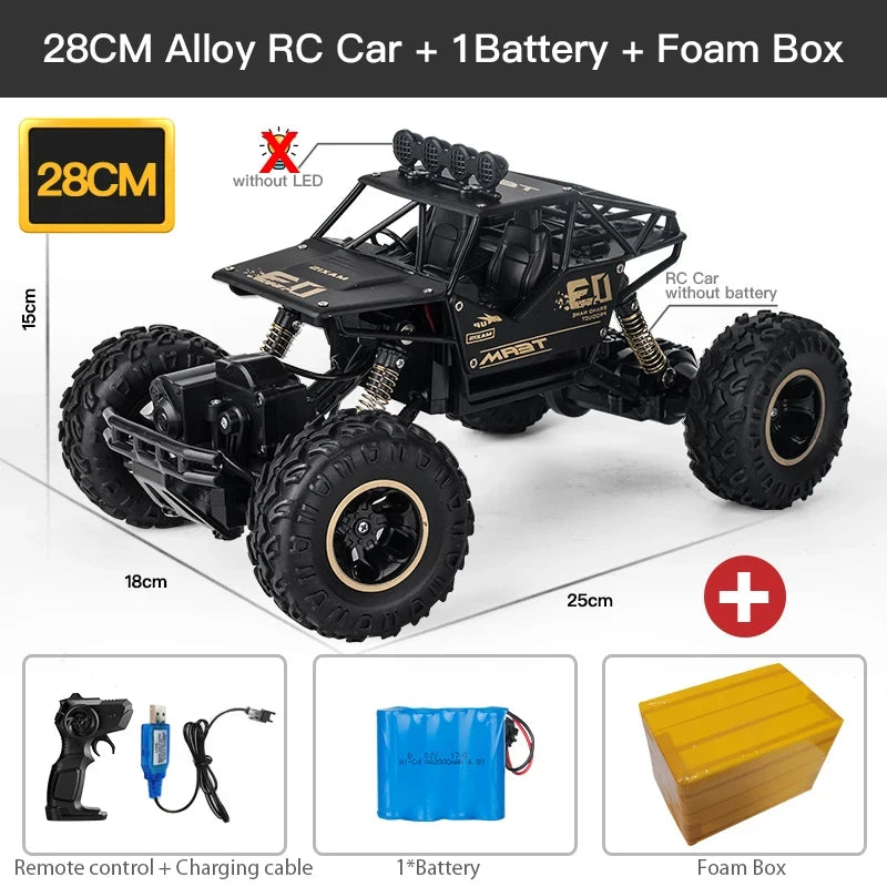 ZWN 1:12 / 1:16 4WD Remote Control Car With Led Lights 2.4G Radio RC Cars Off-Road 4x4 Control Trucks Toys Gifts for Children