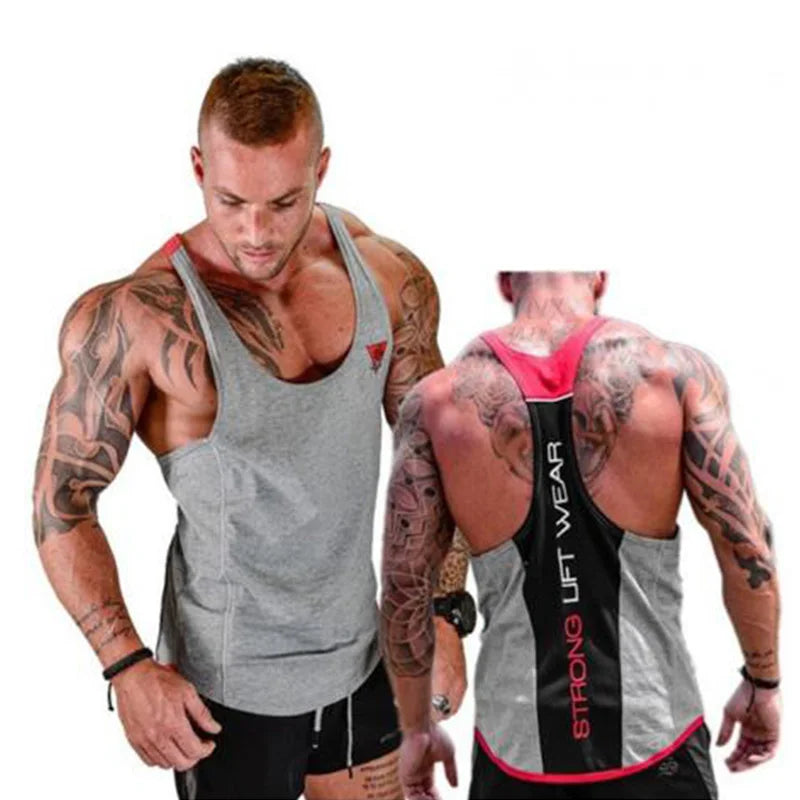 Nieuwe Mens Bodybuilding Tank Top Sportscholen Fitness Mouwloos Shirt 2018 Nieuwe Mannelijke Katoenen Kleding Mode Singlet Vest