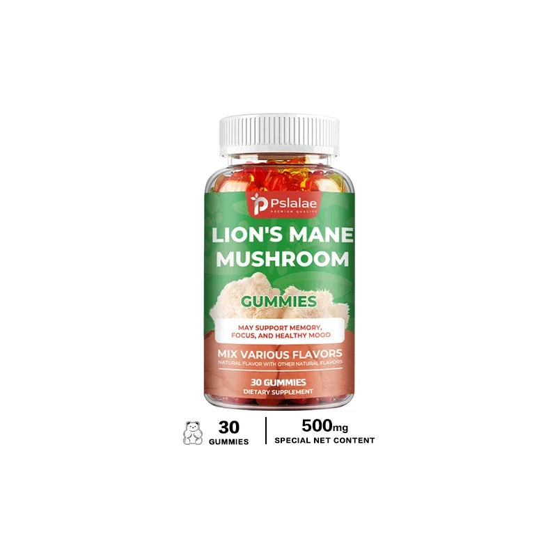 Brain Boosting Lion's Mane Mushroom Capsules - Improve Concentration and Memory, Support Healthy Mood