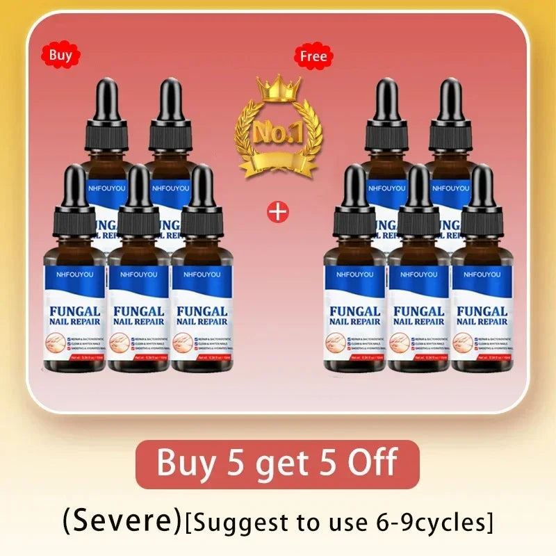 ʰᵉˡˡᵒ Fungal Nail Treatment Essence Oil Nail Fungus Laser Device Repair Toenail Fingernail Treatment Onychomycosis with Mushroom