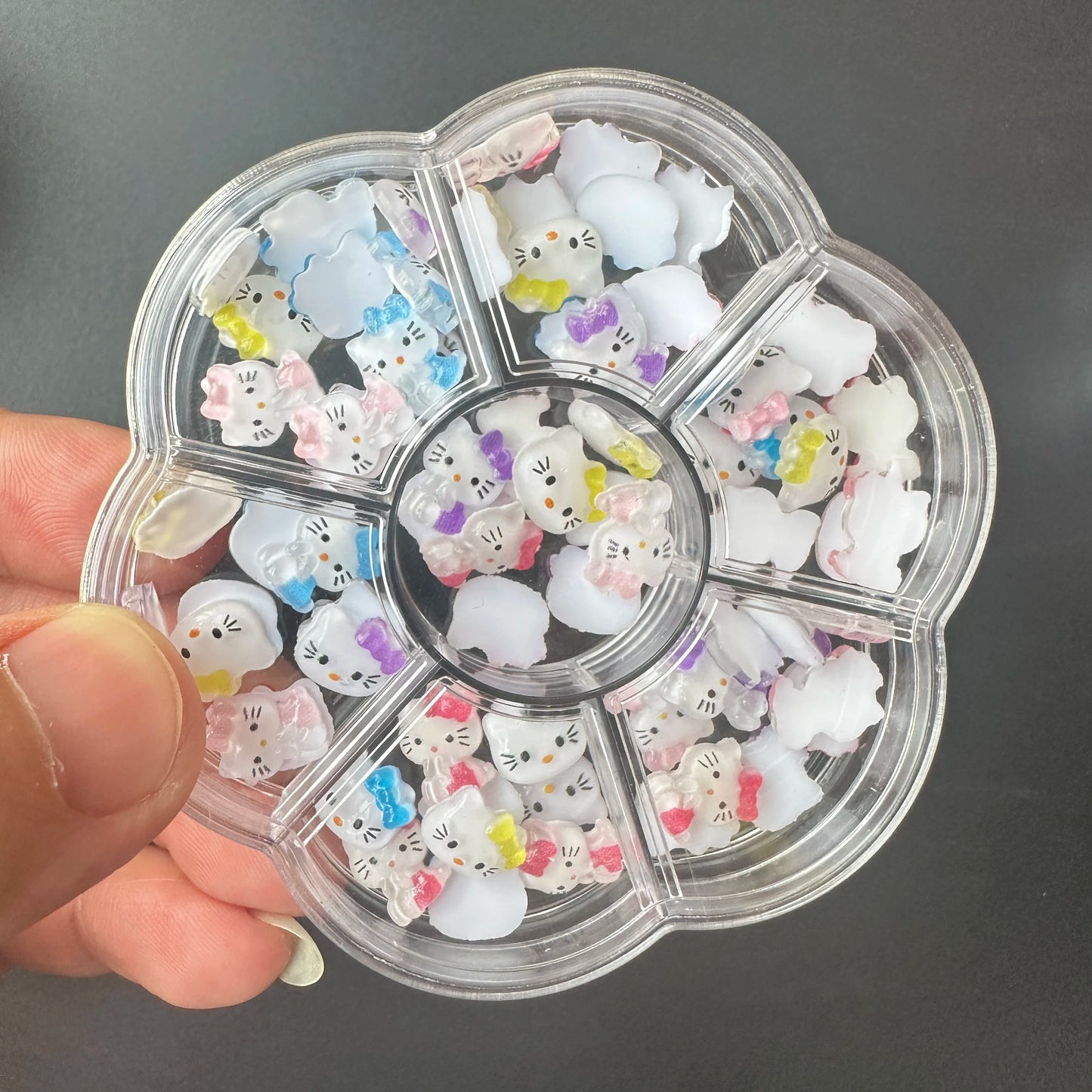 120PCS/70PCS Kawaii Sanrio Mini Nail Art Accessories Stickers HelloKitty DIY Phone Case Hairpin Nail Decoration Charms Craft Y2K