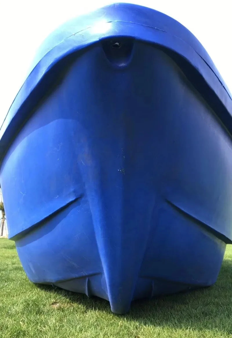 10 Persons 4.3m Solid High Density Pe Plastic Large Fishing Boat For Sea Water Used Flood Control Rescue Boat Thickened