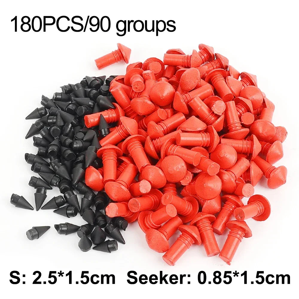 180pcs Car Rubber Nails Mushroom Plug Tyre Repair Nail Plug Puncture Repair Seals Auto Motorcycle Bike Wheel Tire Repair Tools