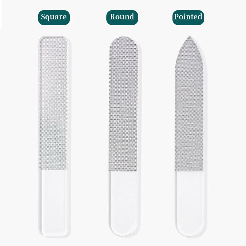 1/3Pcs Durable Nano Glass File Nail Art File Buffing Transparent Sanding Polishing Manicure Professional Nail Accessories Tool