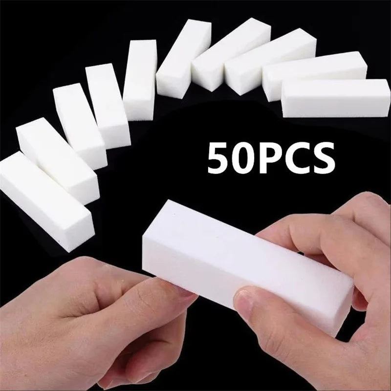10/20/50Pcs Professional Nail Buffer Nail File Polisher Block Manicure Pedicure Files Sanding Polishing Sponge Nail Art Tools