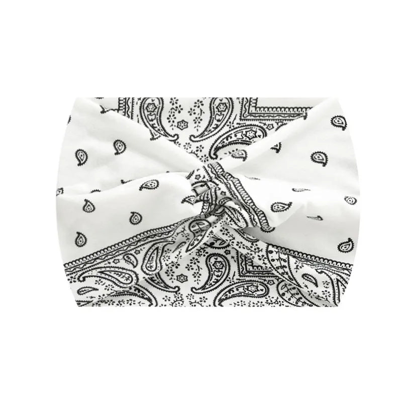 Widening 18CM stretch printed sports sweatband headband headscarf hairband hair tie band