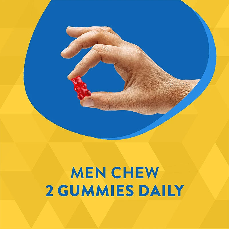 Men's Energy Multivitamin Gummies 60 Gummies Support Skin Health and Cellular Energy