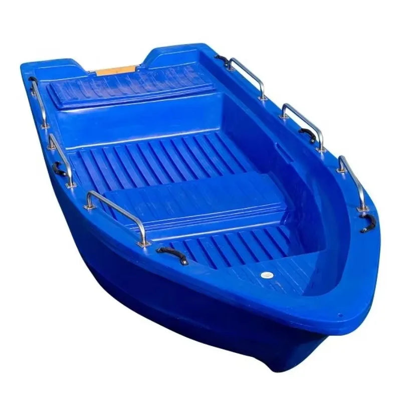 10 Persons 4.3m Solid High Density Pe Plastic Large Fishing Boat For Sea Water Used Flood Control Rescue Boat Thickened