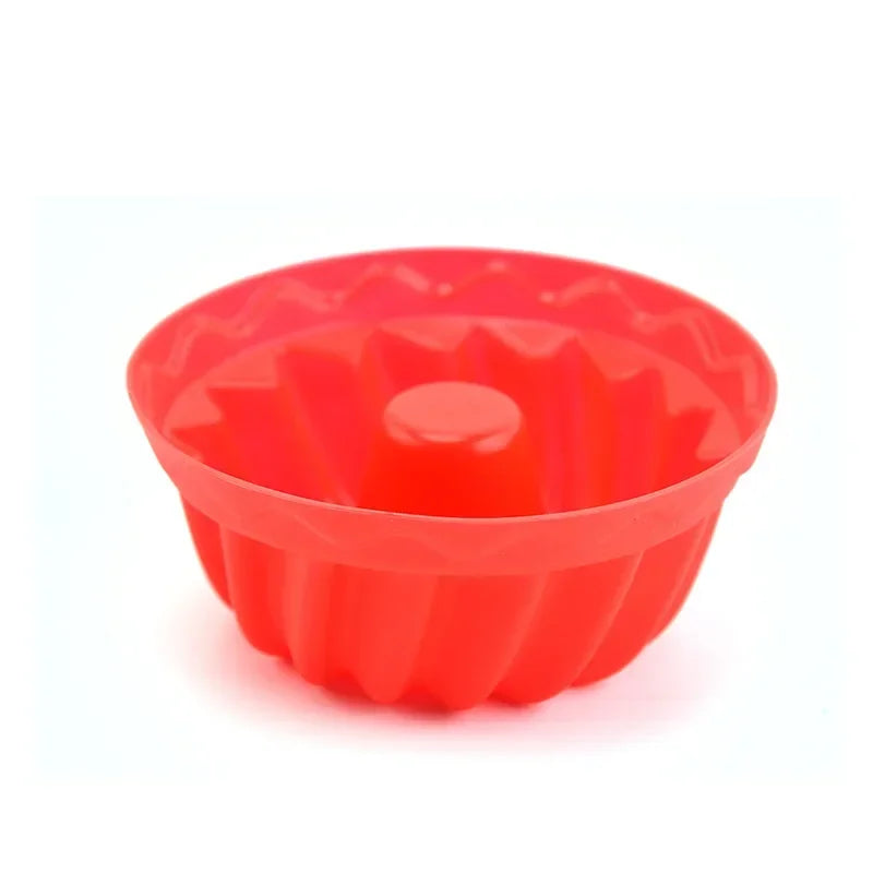 12PCS Silicone Mafen Cup Cake Mold Making Cake Pudding Jelly Mold DIY Baking Tool