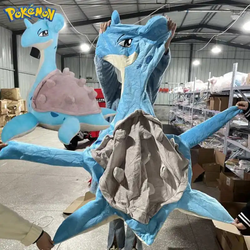 100CM Peluche Just Clothes Without Filler Pokémon Lapras Figure Plush Chenglong Plushies Note: Only Clothes, Only Leather Shells