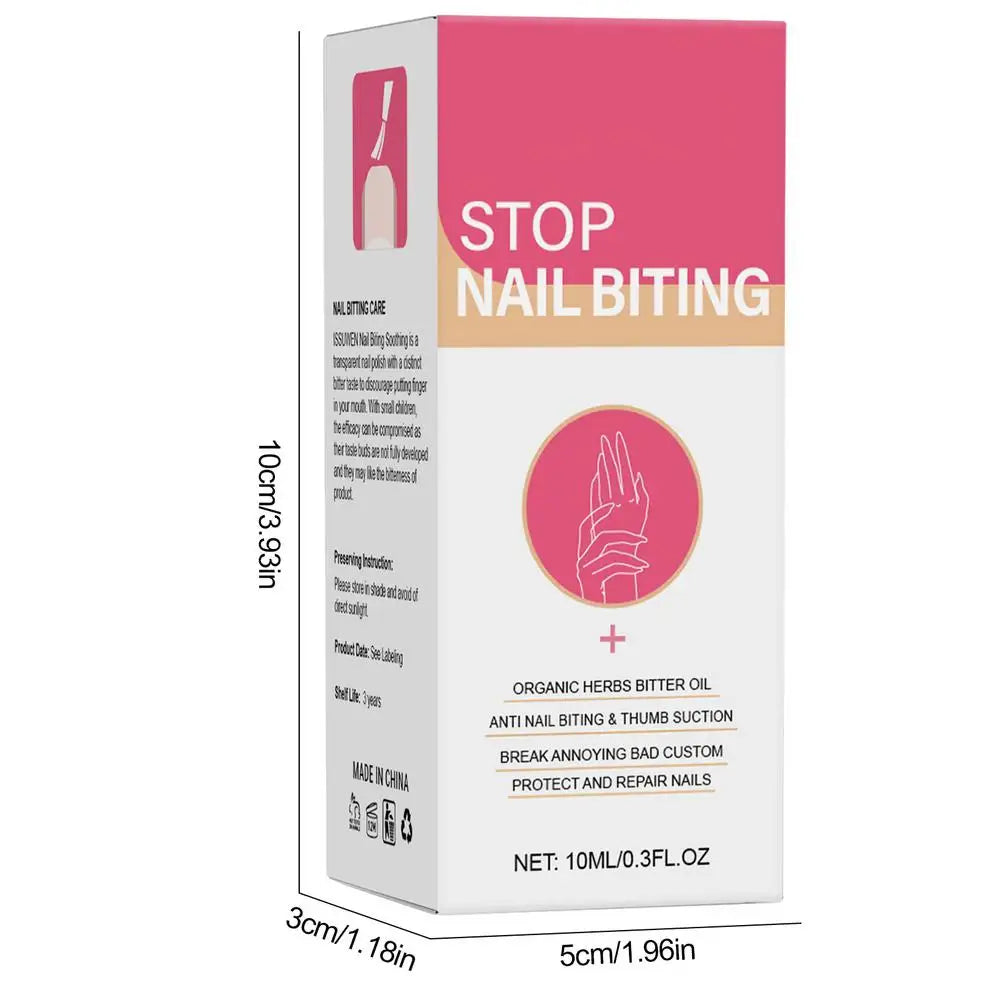 10ML Stop Nail Biting Treatments Liquid Stop Bitter Liquid Cuticle Care Supplies Stop Nail Biting Treatments Liquid