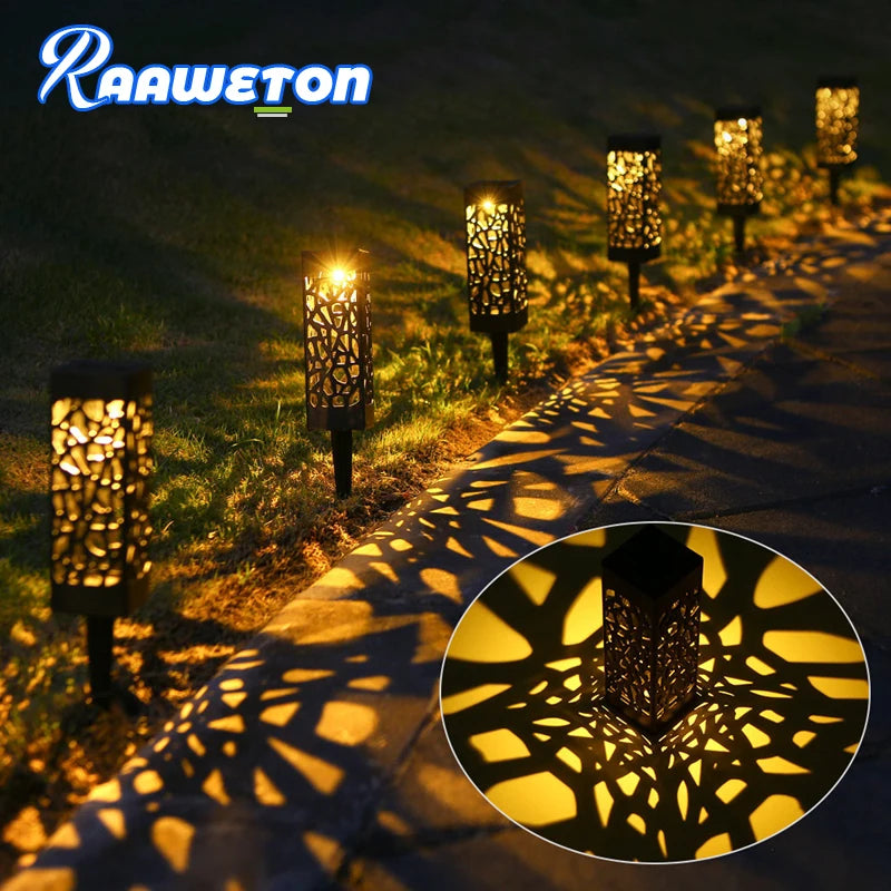 1-5pc Outdoor Waterproof LED Solar Lawn Light Garden Decor Solar Buried Lamps Pavilion Yard Way Christmas Lamp Lawn Solar Lights