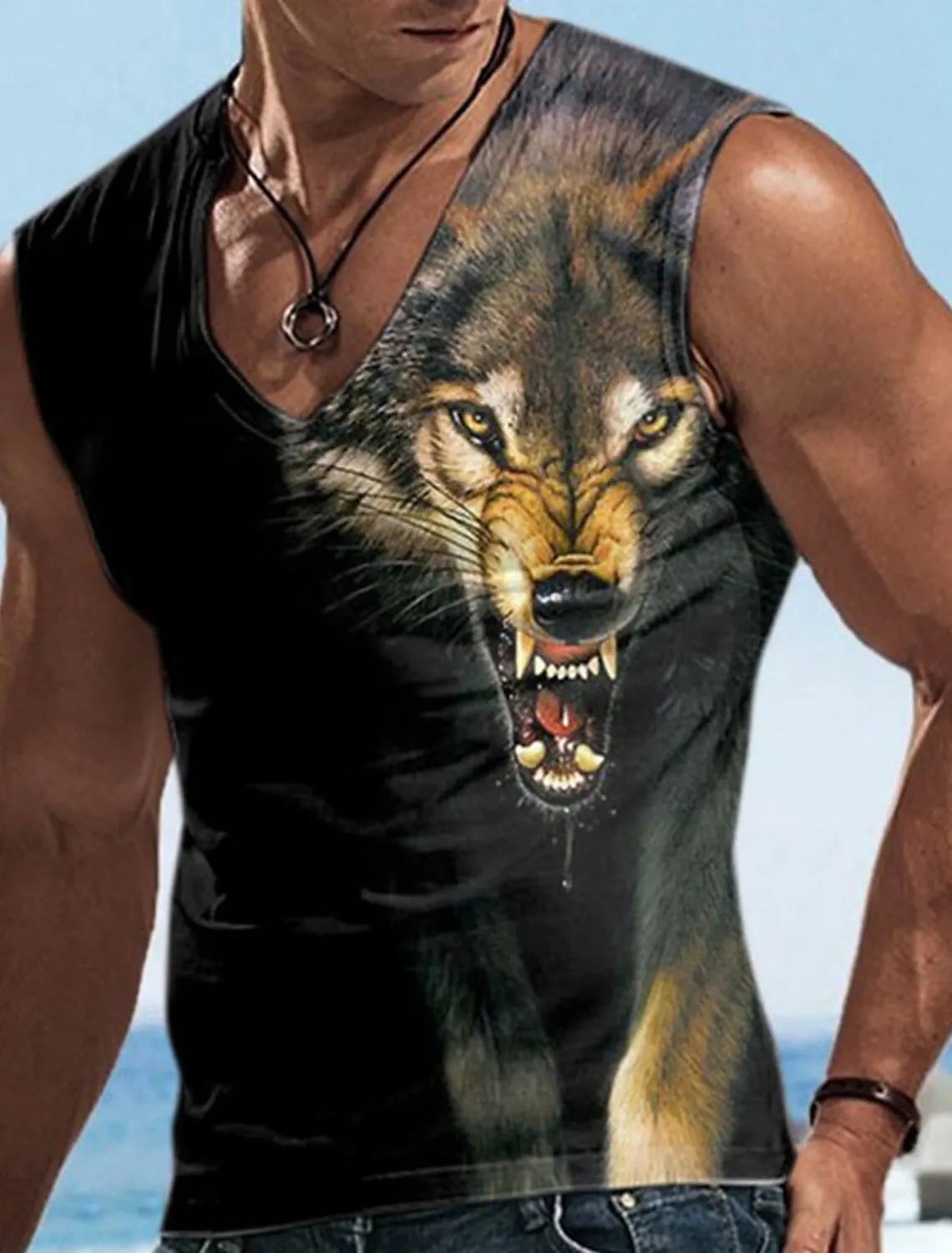 Men's V-Neck Vest Sleeveless T-Shirt Sports Gym Four Seasons Fitness Vest Men's Fitness Sweatshirt Summer Men's Undershirt