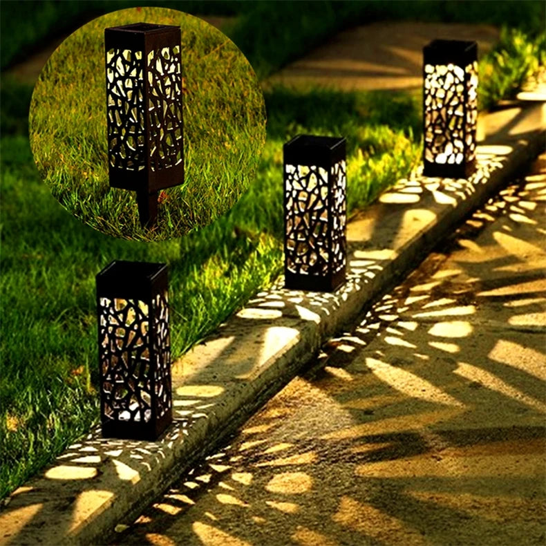1-5pc Outdoor Waterproof LED Solar Lawn Light Garden Decor Solar Buried Lamps Pavilion Yard Way Christmas Lamp Lawn Solar Lights