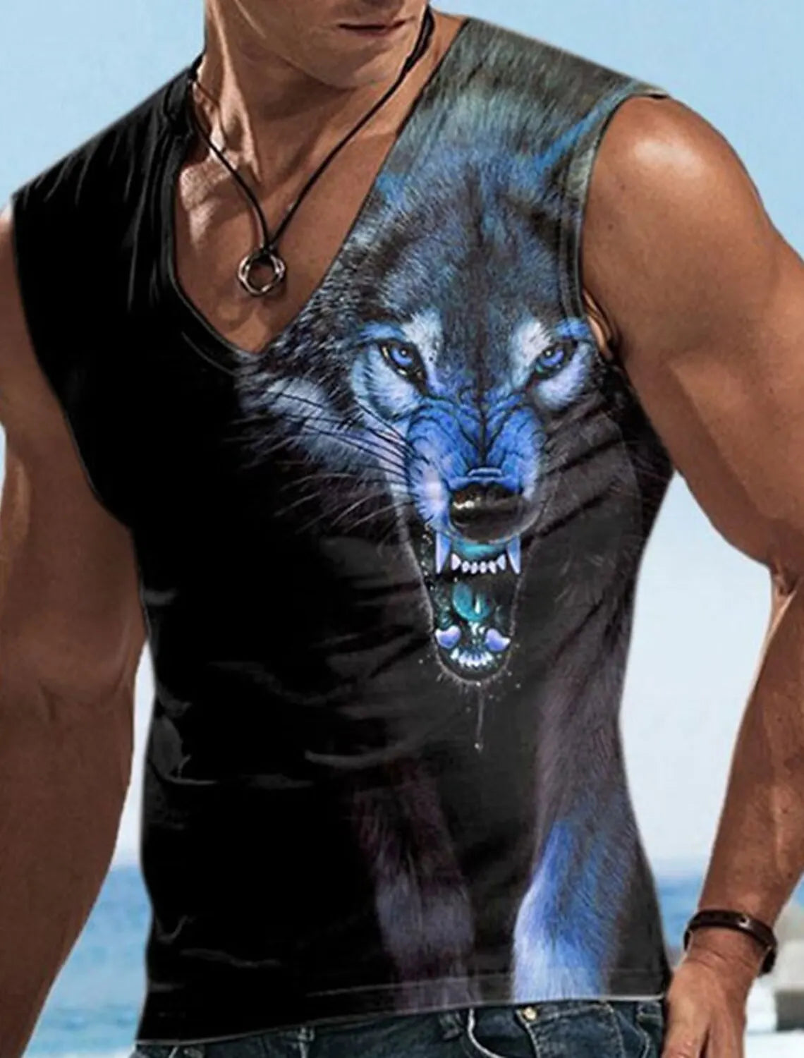 Men's V-Neck Vest Sleeveless T-Shirt Sports Gym Four Seasons Fitness Vest Men's Fitness Sweatshirt Summer Men's Undershirt