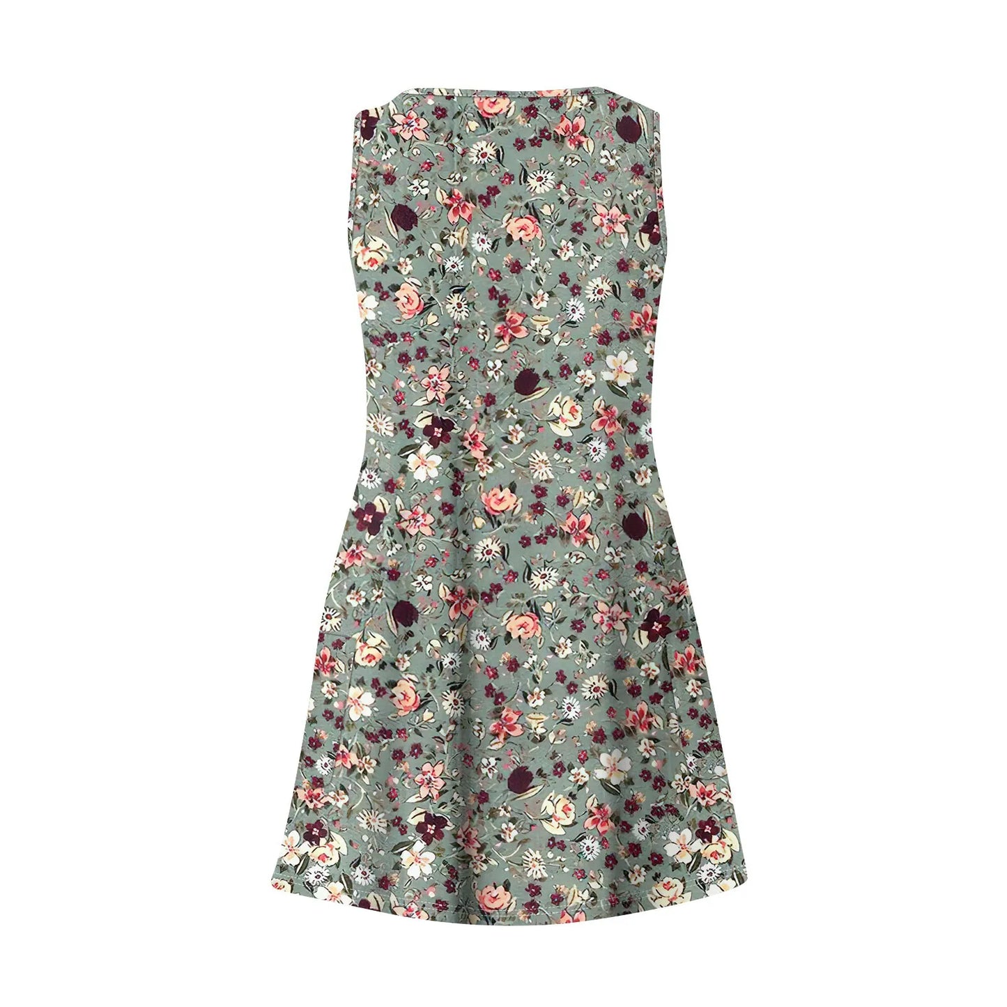 Women's Casual Print Summer Bohemian Beach Dress With Pockets V Neck Tank Dress Summer Dresses for Women 2024 Women's Dress