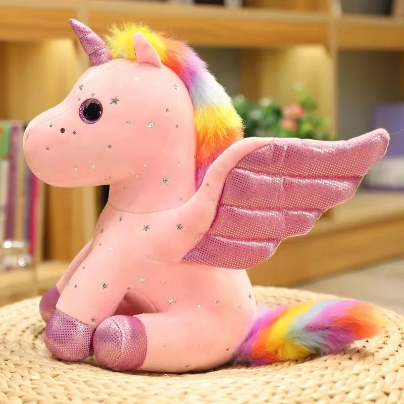 14/22/30cm Cute Angel Unicorn Plush Toy Pillow Soft Fill Home Decoration Girl's Birthday Holiday Gift